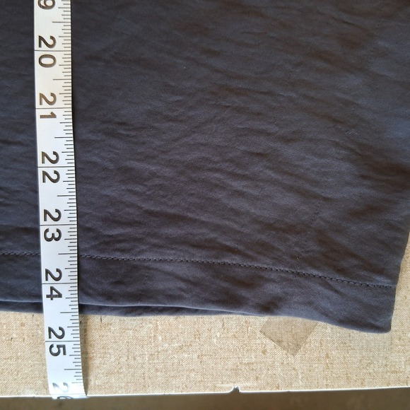 Fabletics Sleep Button Down Pewter Gray Slate Silky Satin Feel Womens 3XL EUC - Picture 5 of 10